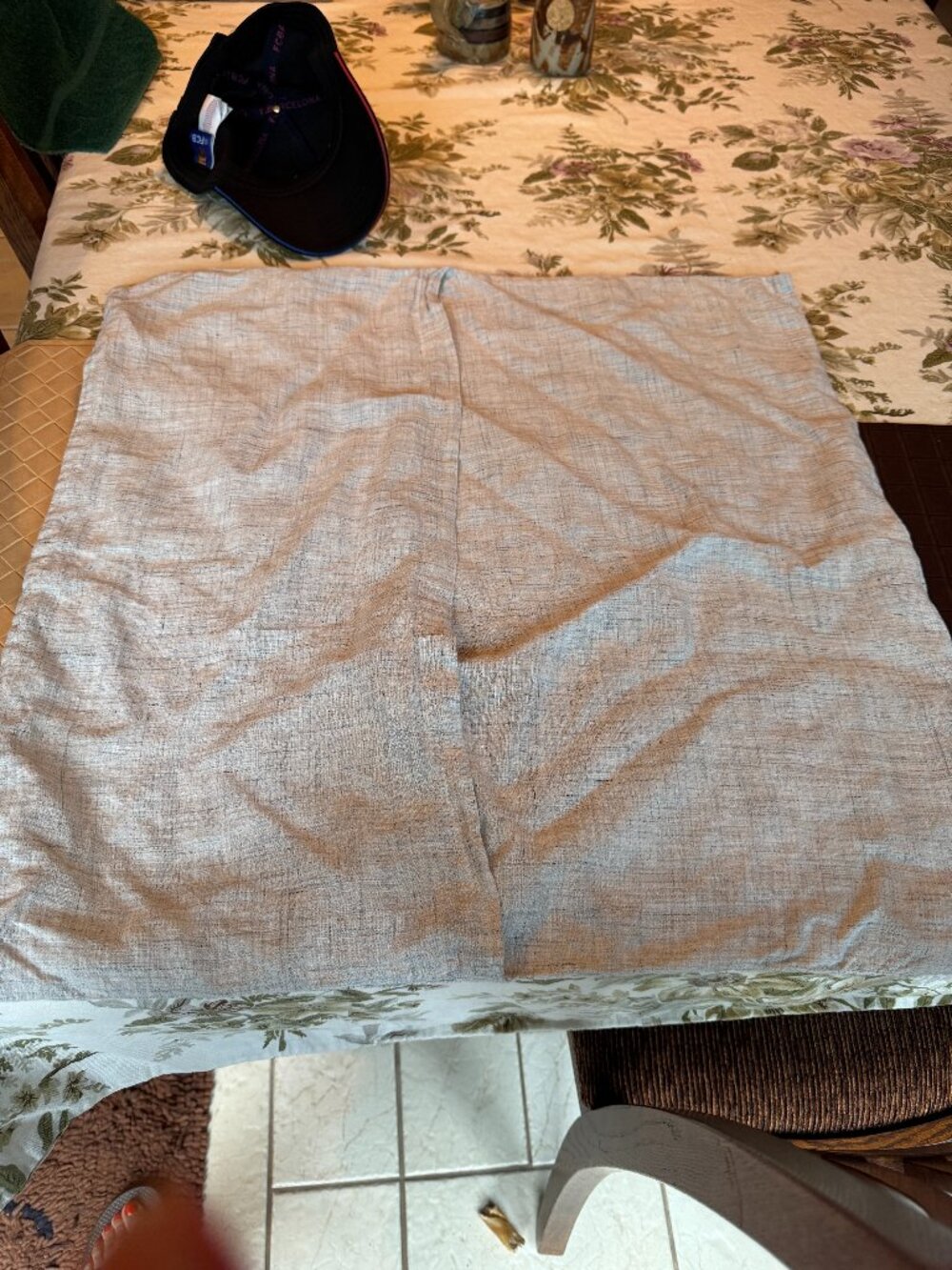 West Elm European Flax Linen Sham Natural Fax 25" x 25" Never Used